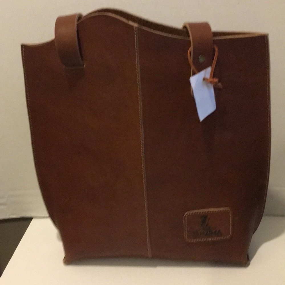 Stiff Leather Xtra Large Shopper Purse